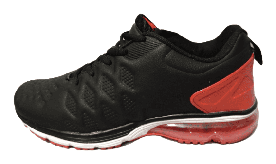 Атрактивни маратонки в черно и червено за мъже