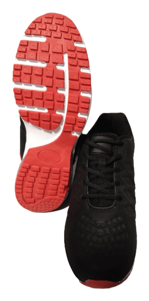 Атрактивни маратонки в черно и червено за мъже