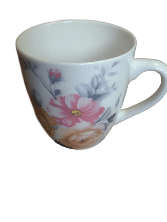 Чаша за кафе с цветя